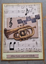 Glückwunschkarte Handarbeit