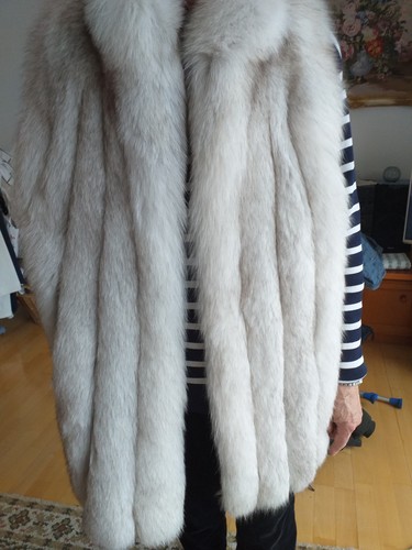 Silberfuchsjacke ohne ärmel - silberfuchsjacke,