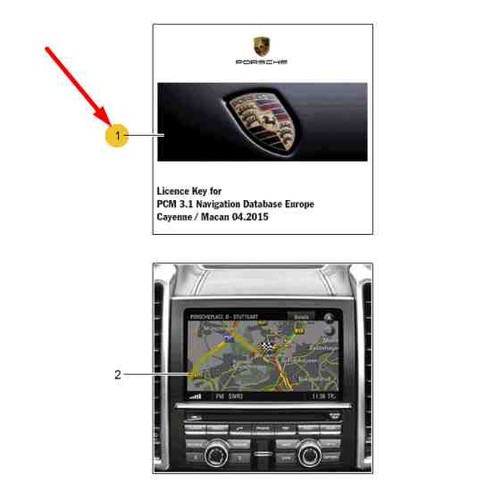 Porsche cayenne 92a pcm 1 - 92a,