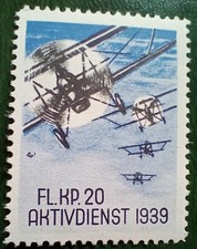 Soldatenmarke Schweiz Flieger Luftfahrt