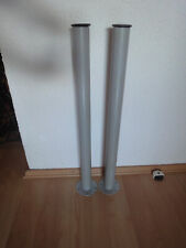 2 x Metallfüße, Tischbeine, Möbelbeine, grau, 70 x 6 cm