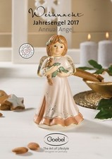 Goebel Jahresengel / Annual Angel 2017 - Festlicher Weihnachtsschmuck  15,5 cm