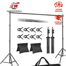 Hintergrundsystem 2,6x3m mit 6