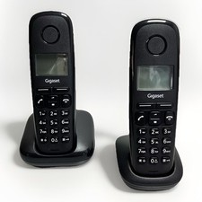 Gigaset A170 Duo Schwarz zwei tragbare Telefone, interne Anrufe,  Leitung, Anruf