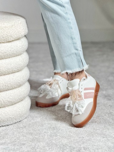 Damen sneakers mit spitze - sneakers,