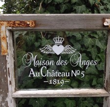 Shabby Wasserf.Aufkleber Möbeltattoo Schuhe-Schrank,Tisch,Buffet,Vintage weiß