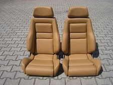 RECARO  MODULAR LS PAAR LEDER NEU BEZOGEN BEIGE