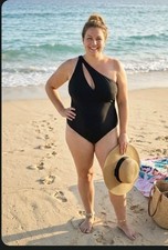 Badeanzug Einteiler Schwarz