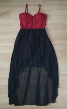 Damen Vokuhilakleid Rot