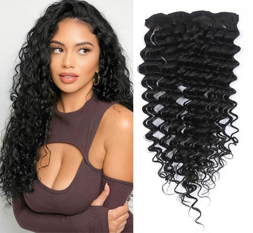 Deep curly clip extensions - clip, in