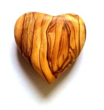 Herz Handschmeichler aus Olivenholz 7cm Holzherz  Glücksbringer ideales Geschenk