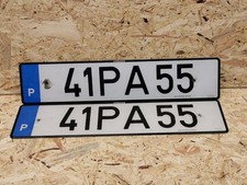 2x ALTES NUMMERNSCHILD = 1
