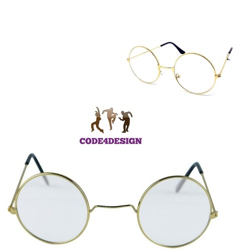 Runde klare gläser brille - gläser,