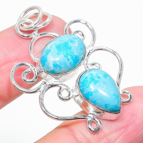 Blauer larimar edelstein - blauer,