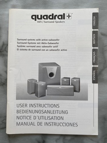 Quadral surround 2100 - quadral,