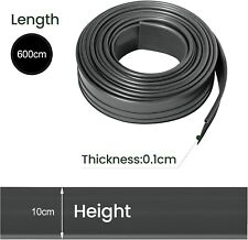 Flexible Rasenkante Kunststoff Garten Beeteinfassung Erdanker Grau 03dgr-2