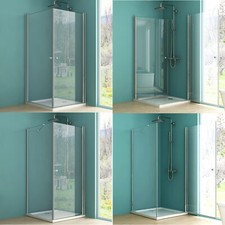 IMPTS Nischentür Duschkabine Eckeinstieg 90x90 Pendeltür Duschabtrennung Dusche