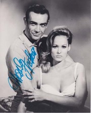URSULA ANDRESS 007 JAMES BOND AUTHENTISCHES AUTOGRAMM DR. AM STRAND MIT JAMES B.
