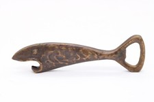 Fisch Flaschenöffner aus Bronze Walter Bosse Design Vintage Länge 17,5 cm