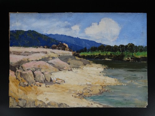 Gemälde aquarell huber - gemälde,