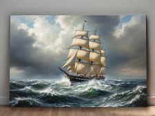 Segelschiff auf stürmischer
