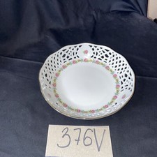 Durchbruch Porzellan Ingres Weiß Form Marienbad Schale 