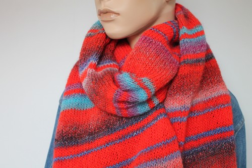 Strickschal damen rot - strickschal,