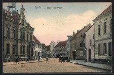 Ansichtskarte Egeln, Markt mit
