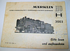 Märklin H0 3003 - Bedienungsanleitung Dampflok  BR 24 von 1966