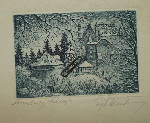 Radierung kunstwerk marburg - radierung,