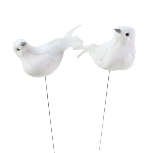 Taubenpaar weiß 9cm