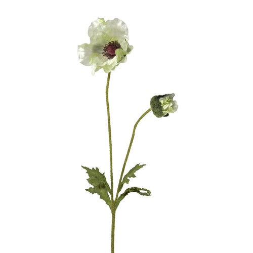 Kunstblume mohn mit knospe - mohn,