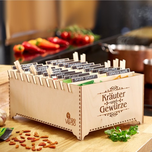 Holz gewürzregal organizer - gewürzregal,