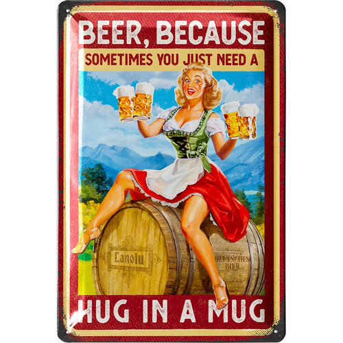 Beer because hug mug - beer, in