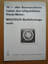 Magirus prospekt baufahrzeuge - prospekt,