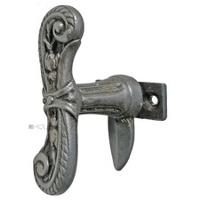 Fensterolive antik Eisen neo barock alt Fenster Vorreiber 91mm