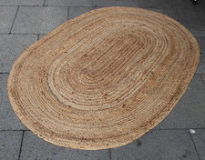 Jute Teppich 120 / 180 oval