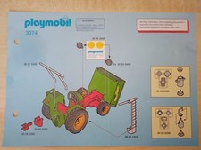 Playmobil Bauanleitung 3074 Traktor Harvester A5 gelocht