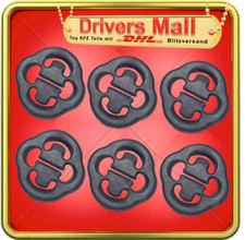 6 x  Auspuff Gummi Halter AUDI