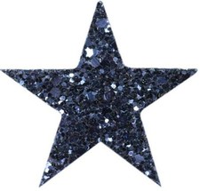 HAARCLIP Stern dunkelblau
