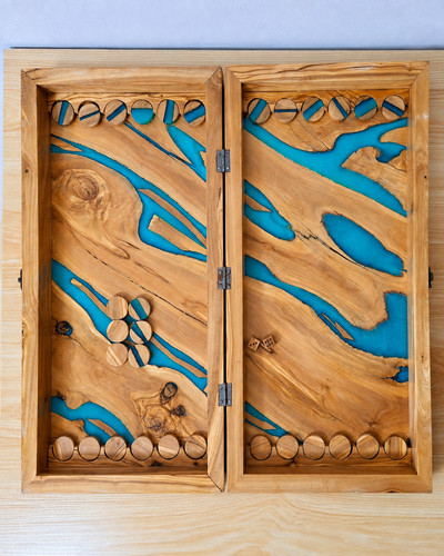 Backgammon olivenholz - backgammon,