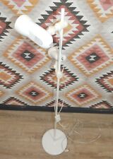 HUSTADT 80er Jahre filigrane Stehlampe weiß  Metall Studioleuchte Standleuchter 