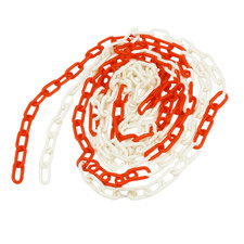 Absperrkette 5 Meter Rot/Weiß