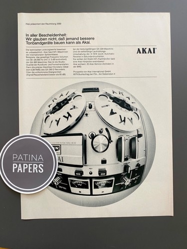 1971 akai tonbandgerät tape - akai,