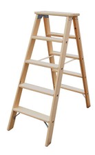 Holz stufen doppelleiter - holz, stufen-doppelleiter
