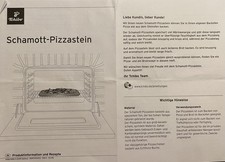 Schamott Pizzastein * Tchibo * Pizza & Brot backen * inkl. Anleitung & Rezepten