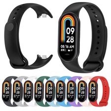 Ersatz Armband für Xiaomi Mi Smart Band 9 / 8 Silikon - Metallstecker