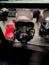 Gasmasken Haube mit 2