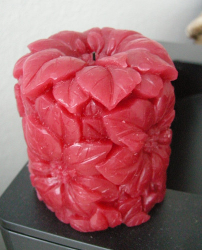 Hse rote led echtwachskerze - rote, led-