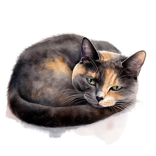 10x sticker schildpatt katze - schildpatt,